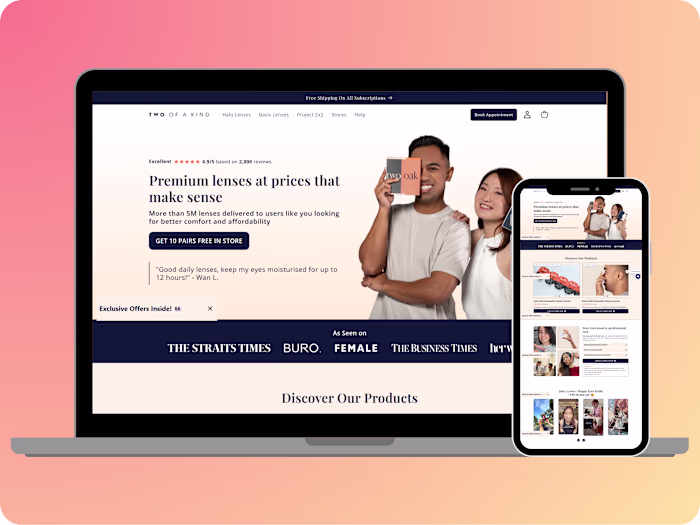 Website Re-design for Beauty and Fashion eCommerce Store