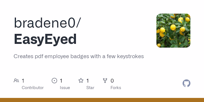 Easy Employee ID and Name Badge Generator