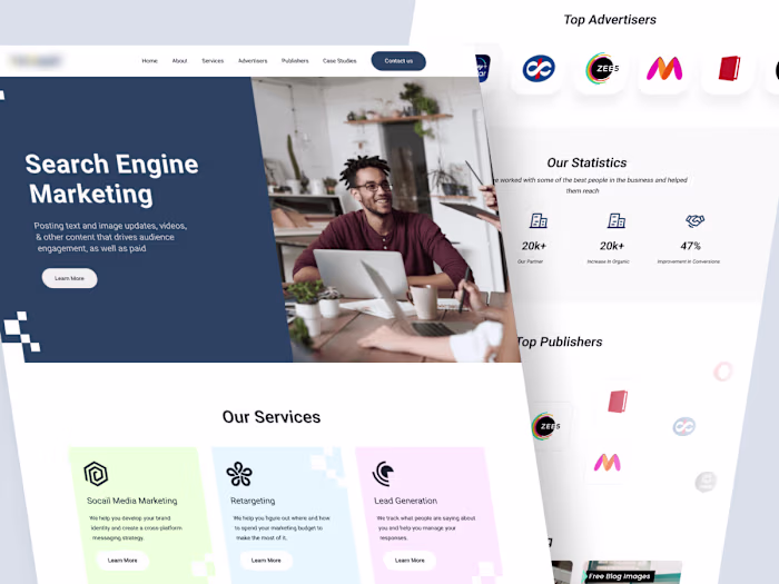 Website for digital agency