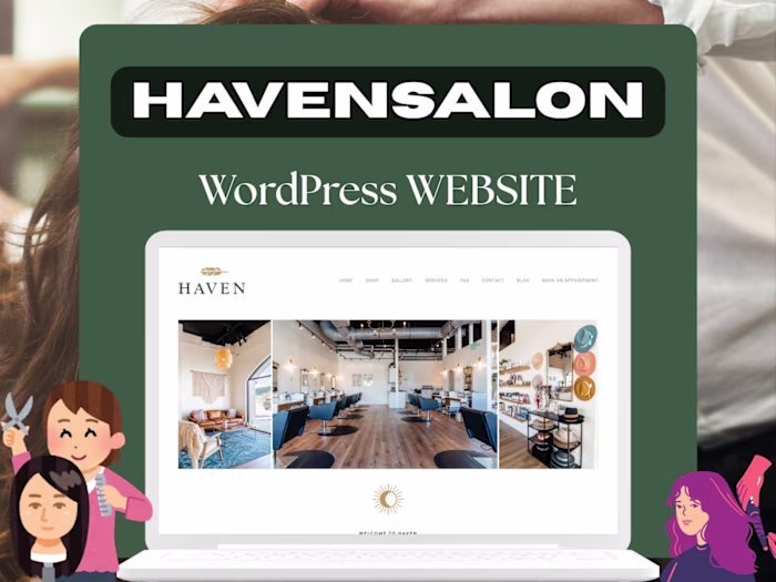 Haven Salon | Wordpress Website
