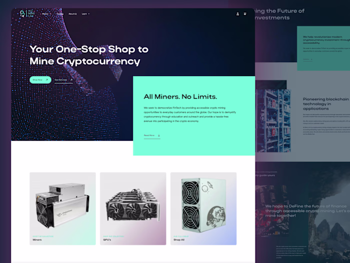 All Mine LAH • Web + Ecommerce