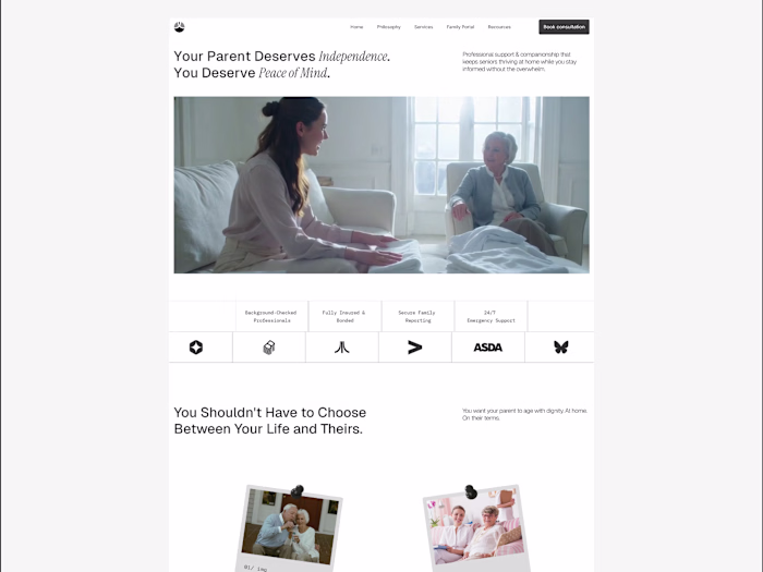 Senior Care Website Design and Build for SilverStay