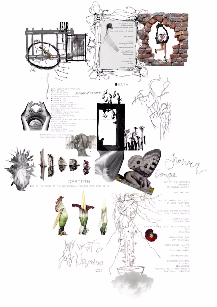 Concept map of the collection I am currently working on