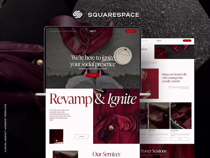 SIREN Luxury Social Strategy Website