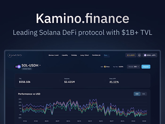 Kamino | Leading Solana DeFi Protocol with more than $1B TVL