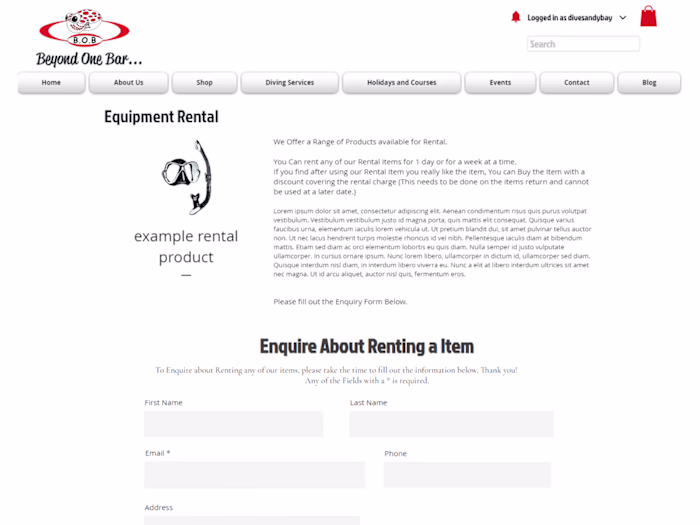 Beyond One Bar Made with Wix