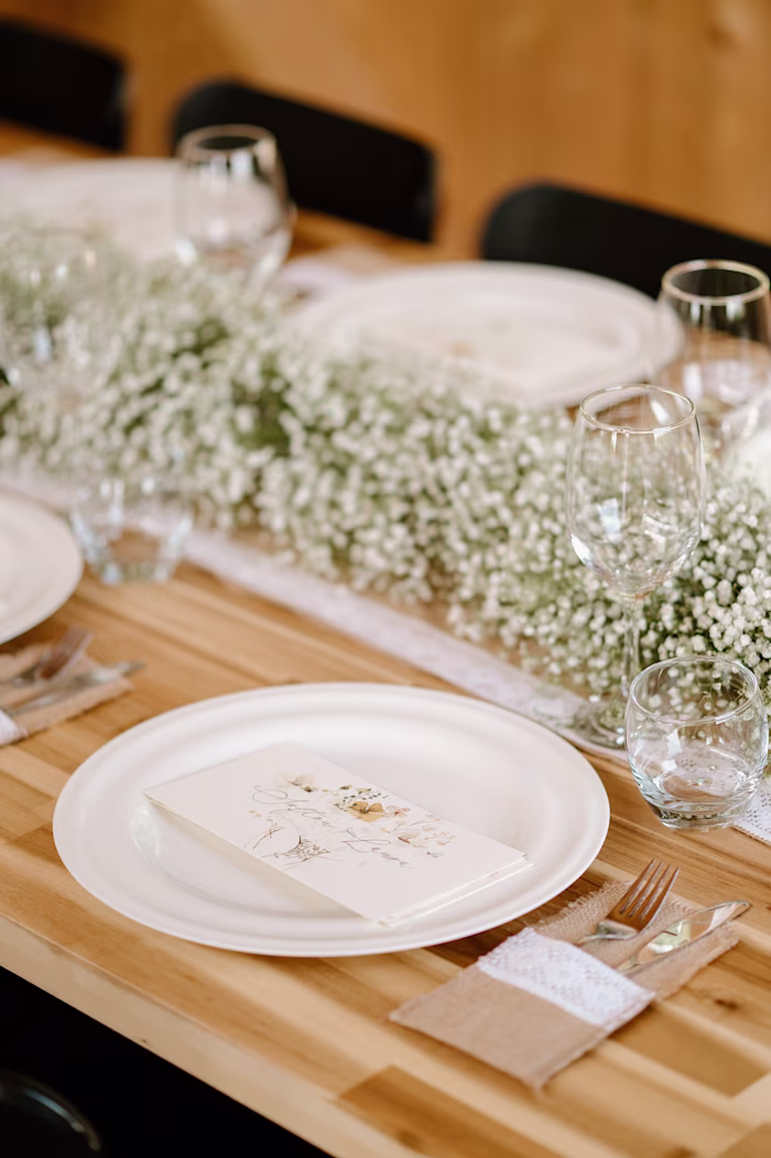 Aesthetic Harmony: Wedding Place Cards & Menu Design