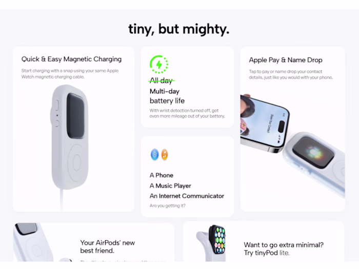 TinyPod Advertising Website.