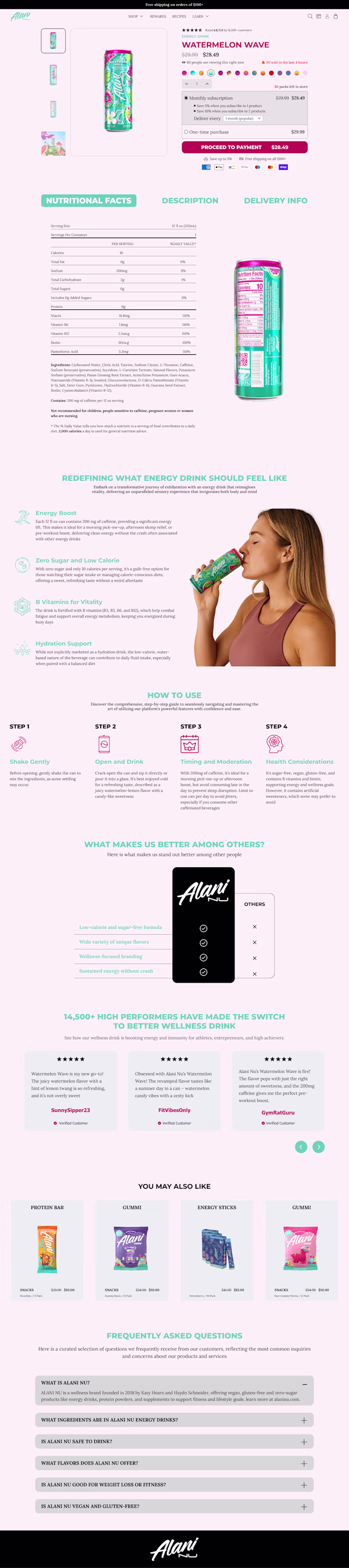 Redesign product page 