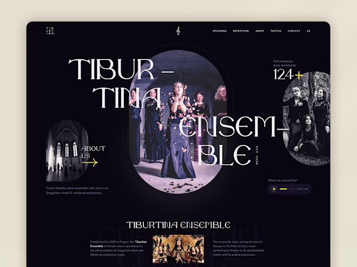 Webdesign Concept – Gregory Choir
