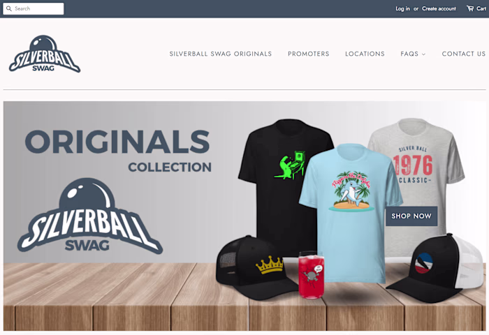 Silverball Swag Ecommerce Website