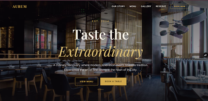 AURUM - The Restaurant, it's