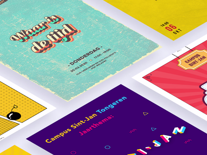 Poster designs for school campus