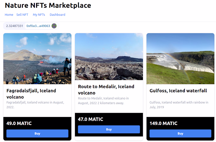 Nature NFTs Marketplace - Polygon