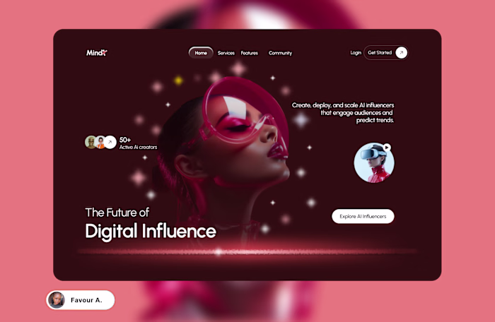 Hero Section for An AI