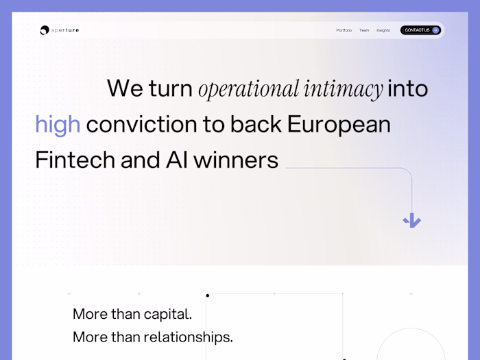 Aperture - High-Conviction European Fintech VC