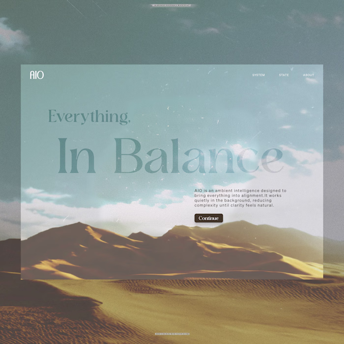 This brand exploration for AIO