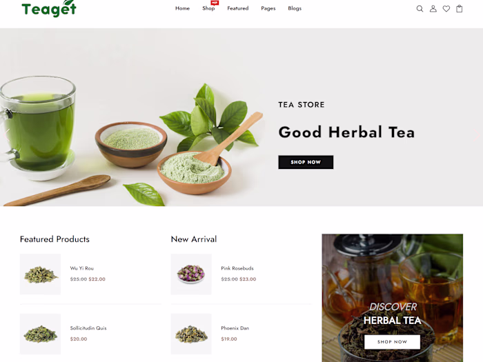 Shopify Tea Store