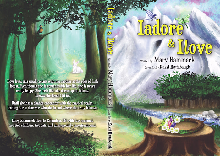 Illustrated cover art for 'Iadore & Ilove'
