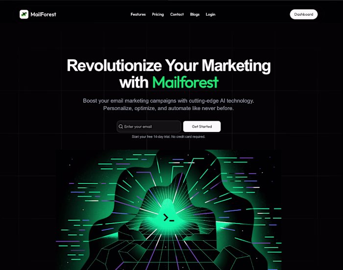 A quick tour of the MailForest dashboard! This shot highligh...