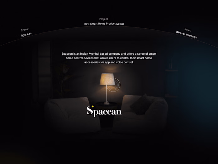 Portfolio UI/UX Design for Spacean 
