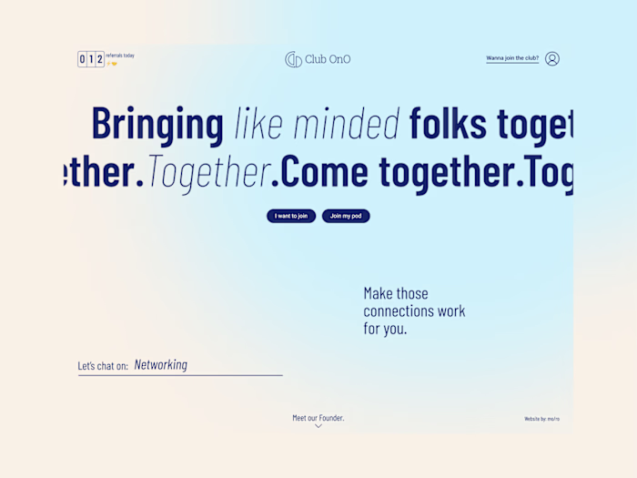 Club Ono - Product Design/Visual Identity