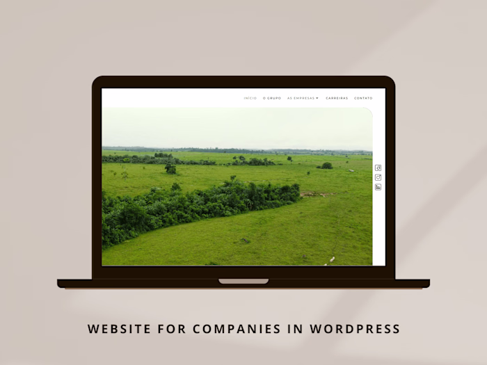 Website for company on WordPress