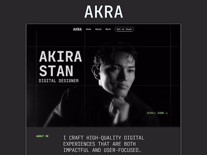 AKRA - Framer Portfolio Template