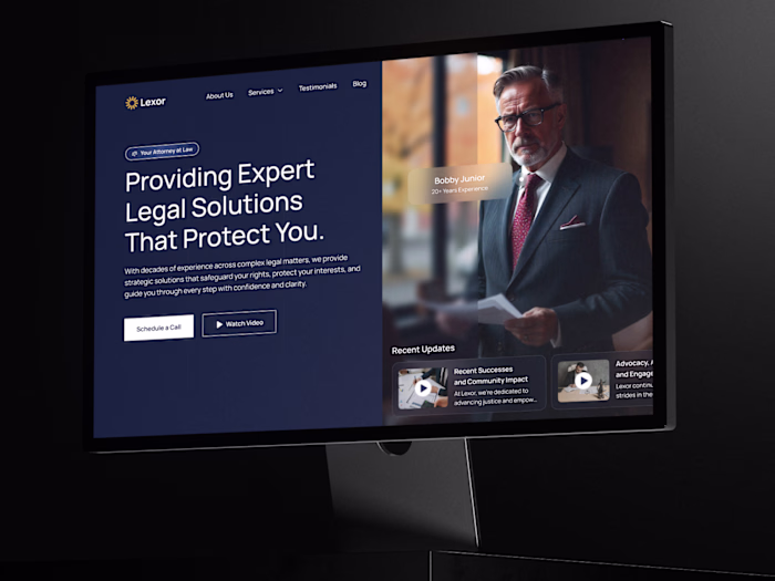 Lexor Global Law Firm | Branding & UI/UX Website Design
