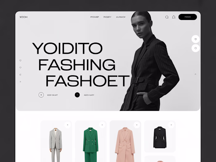 UX/UI design for Fashion Brand