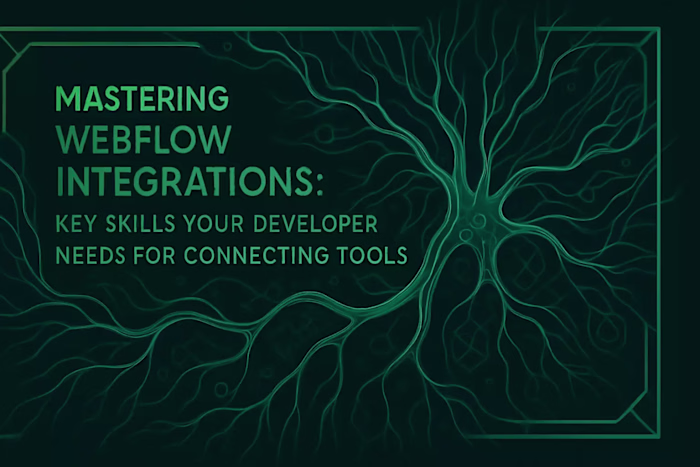 Mastering Webflow Integrations: Key Skills Your Developer Needs for Connecting Tools