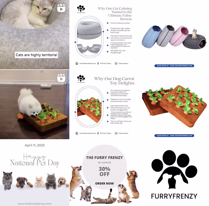 Social media content creation for e-commerce store