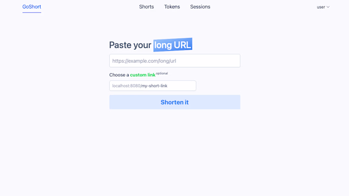 goshort - the fastest url shortener