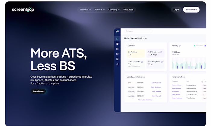 Screenloop Framer - Landing Page & Framer Development
