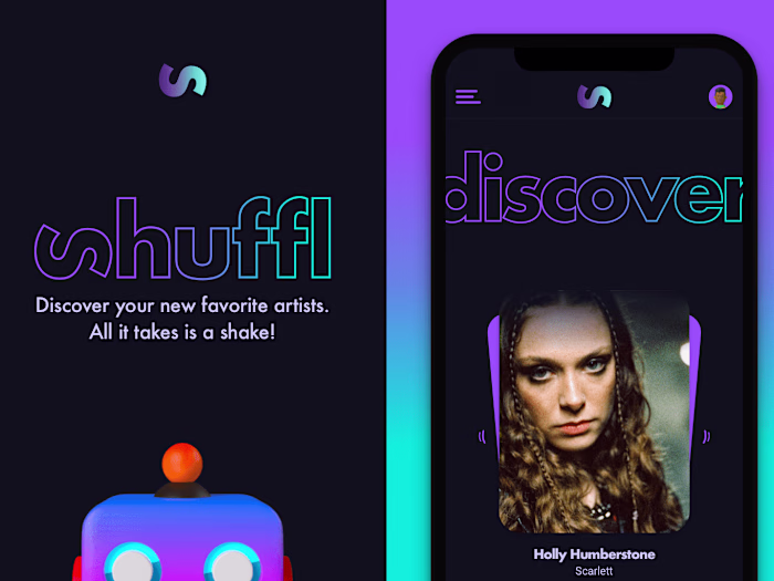 Shuffl | Discover new music with a shake (Spotify app)