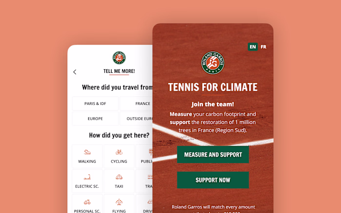 Climate app for Roland Garros★★★★★