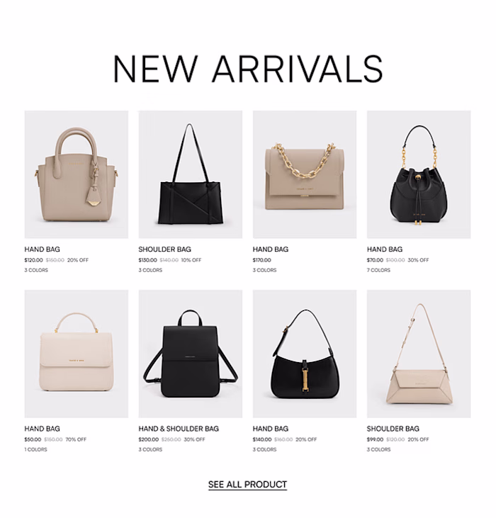 Handbag Brand E-commerce Website✨