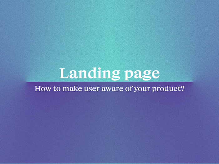 Landing page for Ads Optimization (wip)