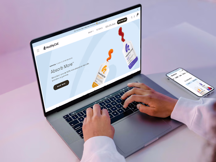 E-Commerce Website Development for HealthyCell