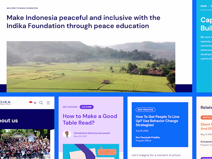 Indika Foundation: Web Design