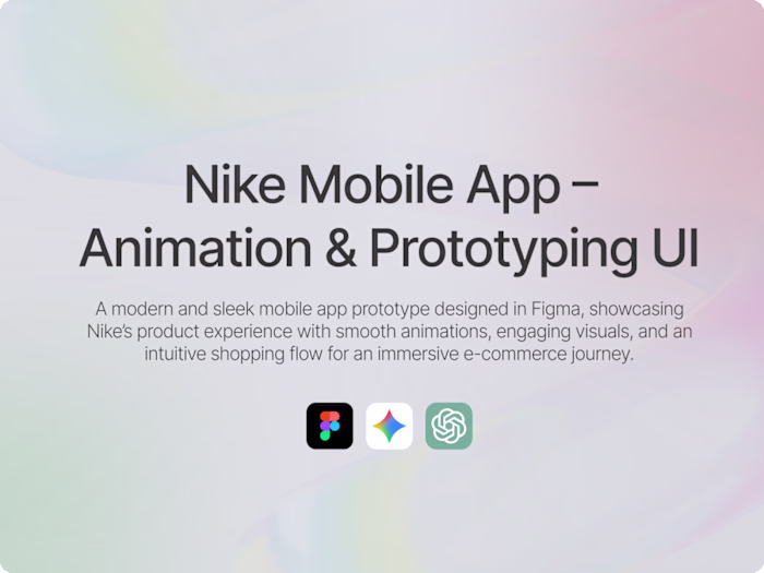 Nike Mobile App – Animation & Prototyping UI