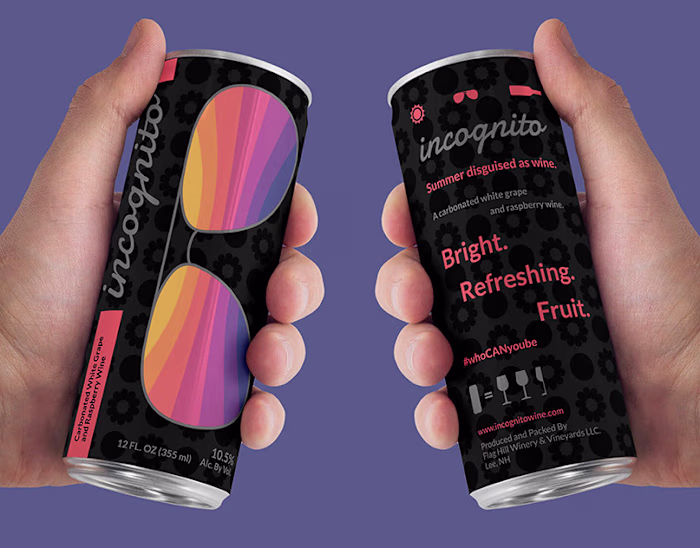 Canned Wine Label Design
