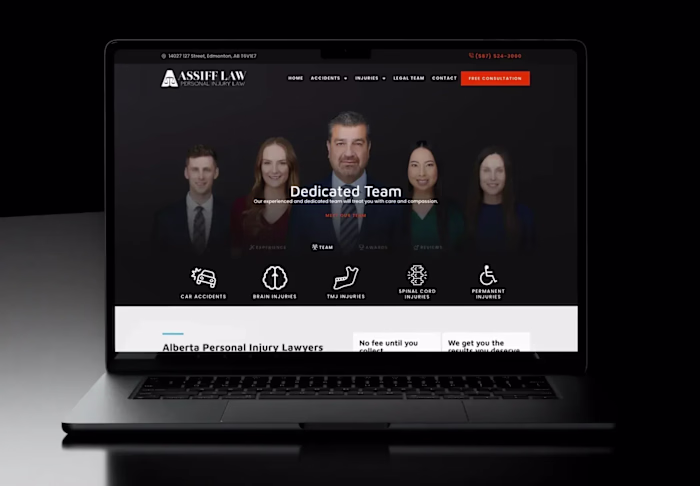 Assiff Law - Website Re-design