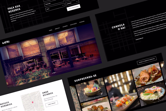 Sushi Restaurant website