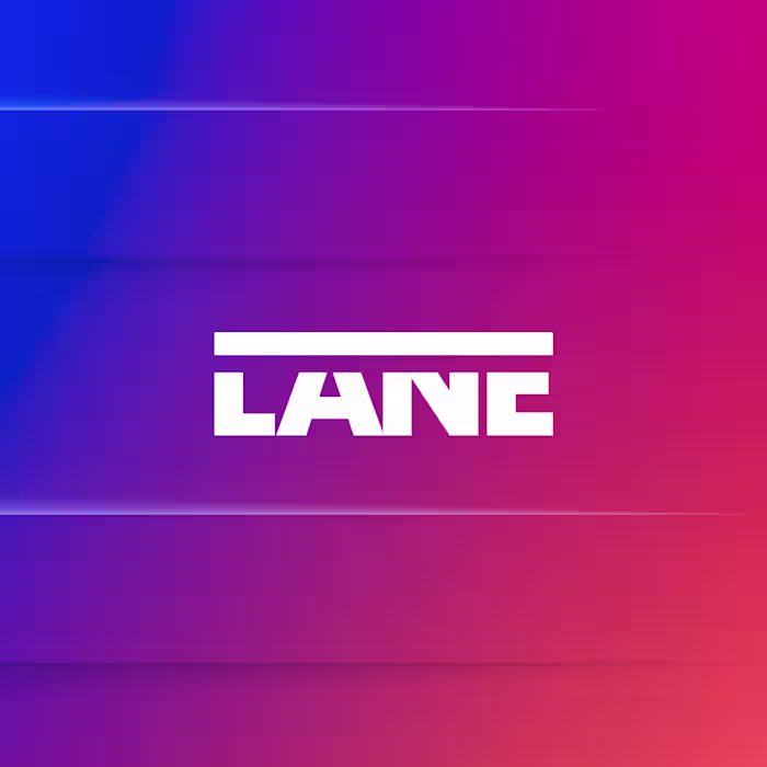 LANE, a clean wordmark with meaning built right into the let...