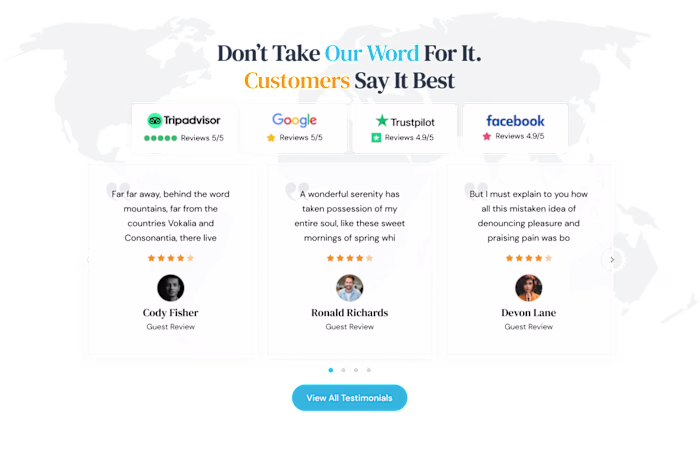 Testimonial Section: A Showcase of Client Success Stories