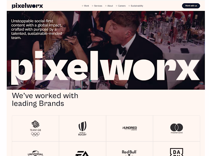 Pixelworx Studio: Dynamic Website Development with Framer