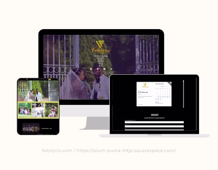 360 Photo Booth & Photography Services Website