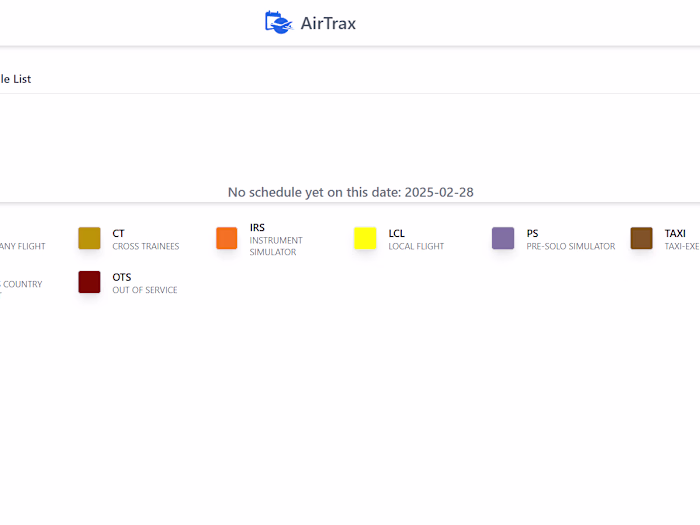Flight Schedule Website and Application. 