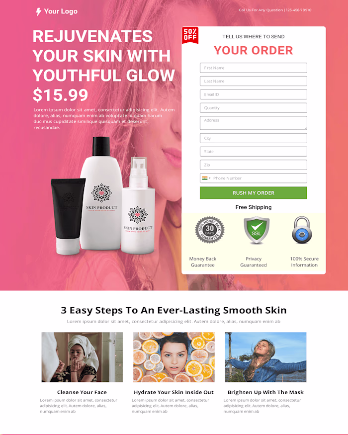 Exquisite Designs for Beauty & Cosmetic Brand